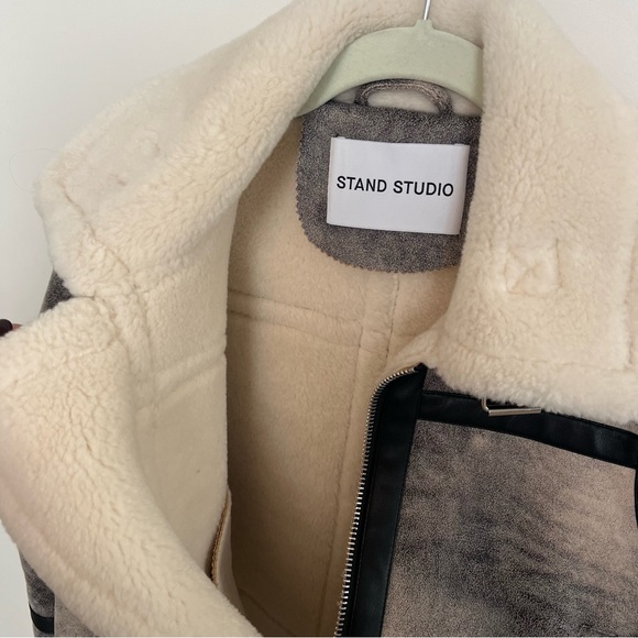 Stand Studio Faux Shearling Jacket - Picture 6 of 10